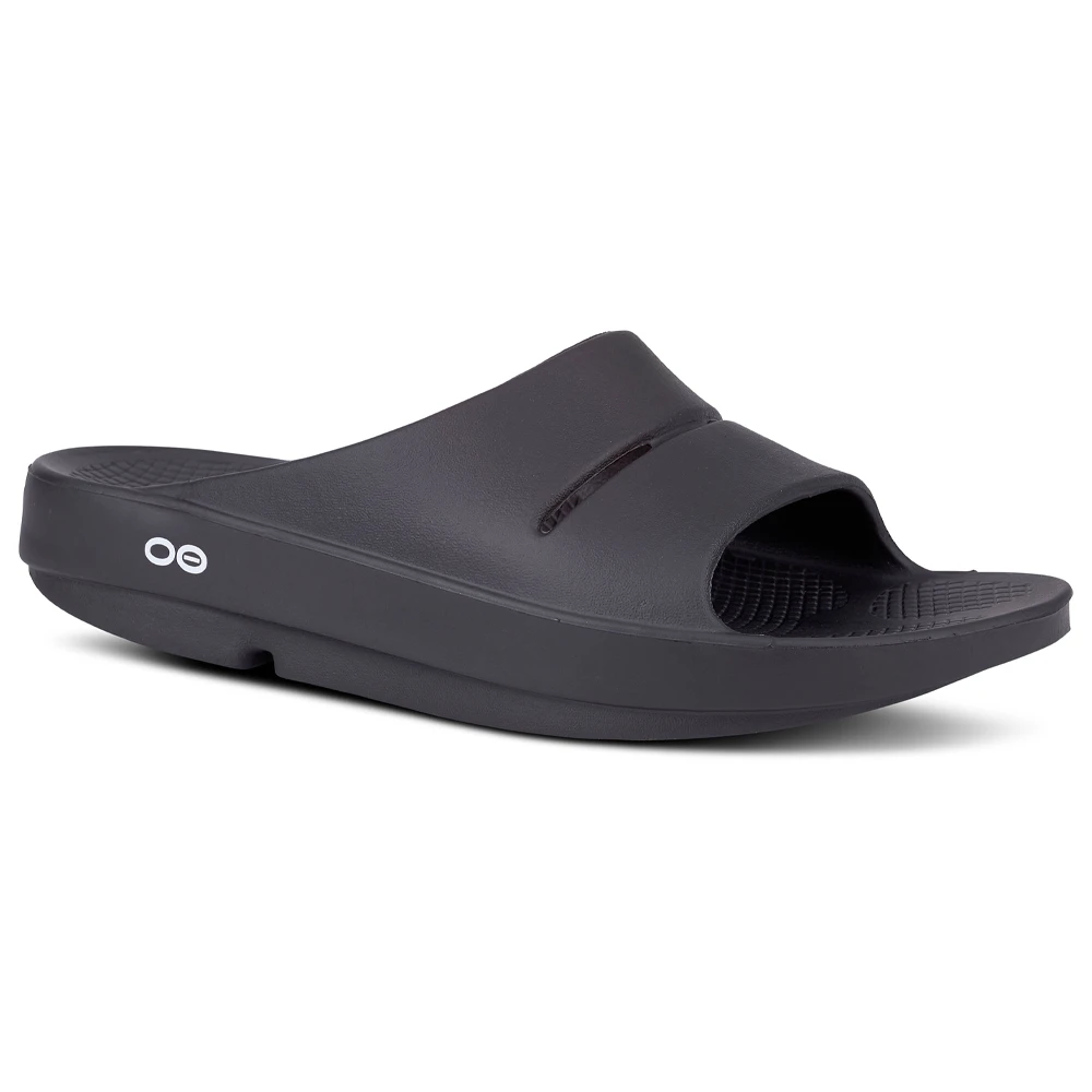 OOFOS OOahh Black Slide (Unisex) 4 OOFOS OOahh Black Slide (Unisex) - Image 2