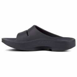 OOFOS OOahh Black Slide (Unisex) 12 OOFOS OOahh Black Slide (Unisex) -Comfortable Footwear Store 1100BLK 4
