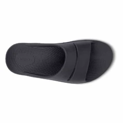 OOFOS OOahh Black Slide (Unisex) 14 OOFOS OOahh Black Slide (Unisex) -Comfortable Footwear Store 1100BLK 6