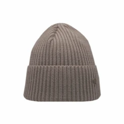 Superyellow Hannah Beige Merino Wool Beanie (Unisex)