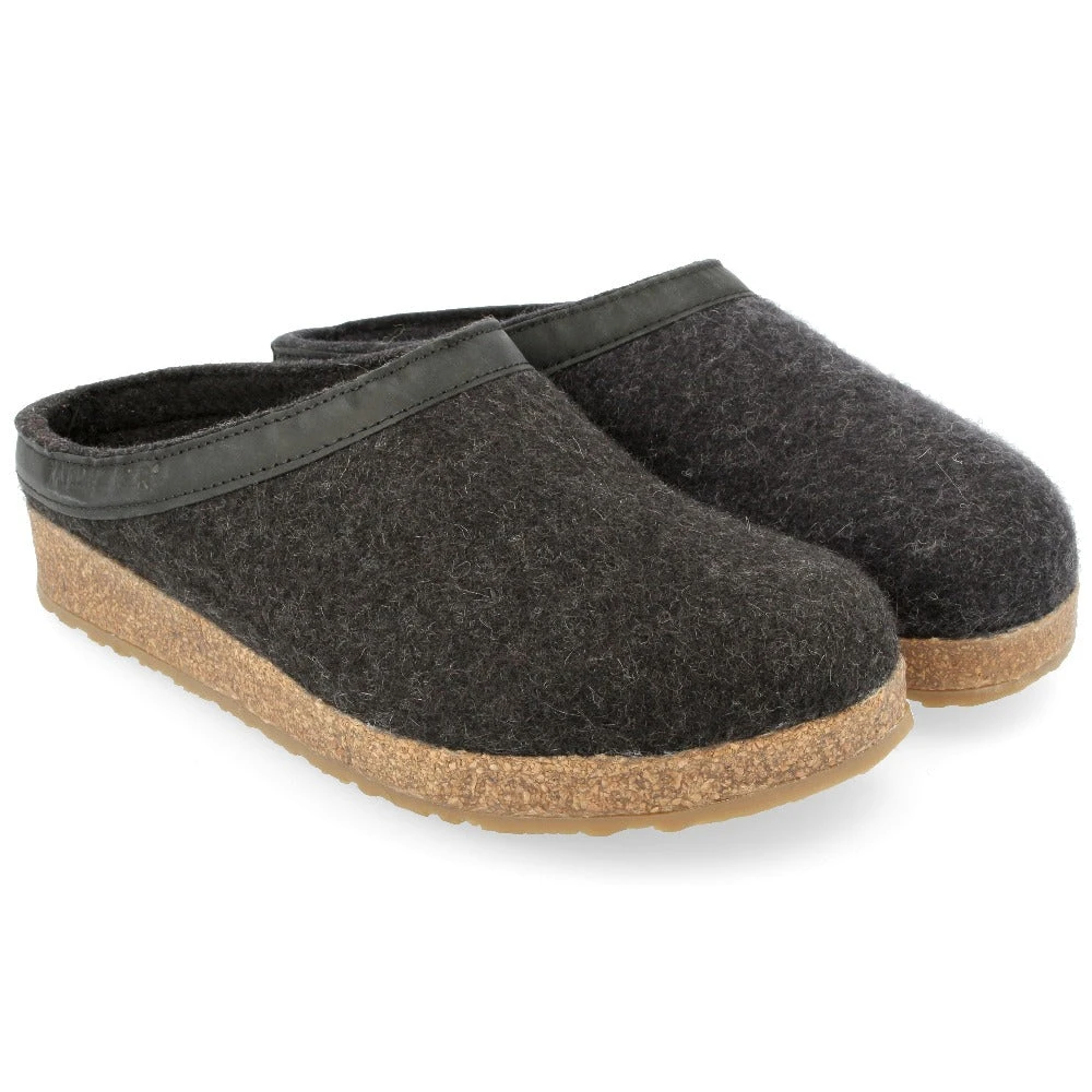 Haflinger GZL Slipper Clog Charcoal (Women's & Men's) 3 Haflinger GZL Slipper Clog Charcoal (Women's & Men's)