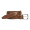 Johnston & Murphy Topstitched Leather Belt Tan 1 Johnston & Murphy Topstitched Leather Belt Tan -Comfortable Footwear Store 75 7632
