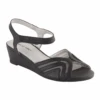David Tate Admire Black Wedge Heel (Women's) 2 David Tate Admire Black Wedge Heel (Women's) -Comfortable Footwear Store ADMIREBLK 1