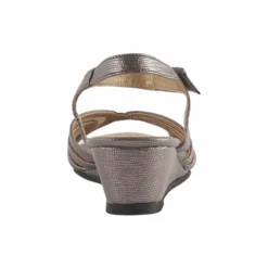 David Tate Admire Pewter Wedge Heel (Women's) 7 David Tate Admire Pewter Wedge Heel (Women's) -Comfortable Footwear Store ADMIREPWT 3