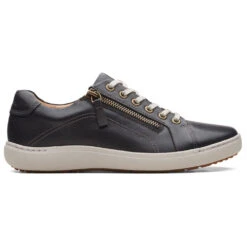 Clarks Nalle Lace Black Leather (Women's) -Comfortable Footwear Store Black1 a2f7ea7f 562d 4225 b8df 5eccd86b6aa8