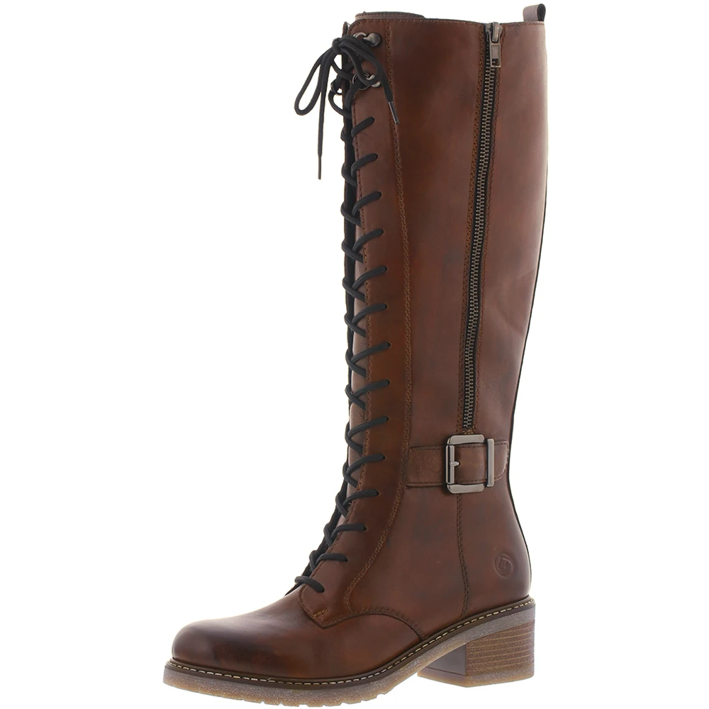 Remonte D1A74-22 Aida Tall Leather Chestnut Boot (Women's) 3 Remonte D1A74-22 Aida Tall Leather Chestnut Boot (Women's)