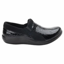 Alegria Duette Slip-On Shoe Flourish Black Patent (Women's) -Comfortable Footwear Store DUE955955W 3