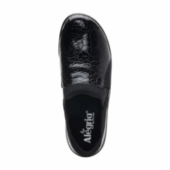 Alegria Duette Slip-On Shoe Flourish Black Patent (Women's) -Comfortable Footwear Store DUE955955W 5