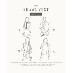 Look By M Basic Shawl Vest Charcoal -Comfortable Footwear Store Howto 1