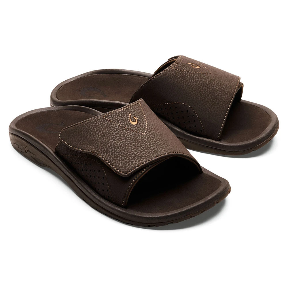 OluKai Nalu Slide Sandal Dark Java (Men's) 6 OluKai Nalu Slide Sandal Dark Java (Men's) - Image 4