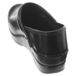 Dansko Professional Black Cabrio Clog Black Leather (Women's) -Comfortable Footwear Store MAR00374b