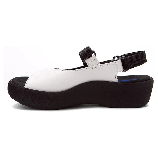 Wolky Jewel Sandal In White Leather (Women's) 4 Wolky Jewel Sandal In White Leather (Women's) - Image 2