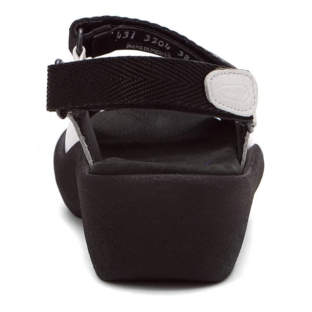 Wolky Jewel Sandal In White Leather (Women's) 5 Wolky Jewel Sandal In White Leather (Women's) - Image 3