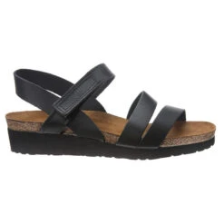 Naot Kayla Sandal Black Leather (Women's) -Comfortable Footwear Store MAR00895C