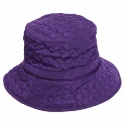 Women's Fleece Rain Hat -Comfortable Footwear Store Purp