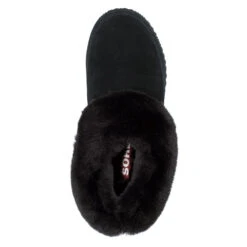 Sorel Coffee Run Slipper Black/Sea Salt (Women's) -Comfortable Footwear Store SeaS 5