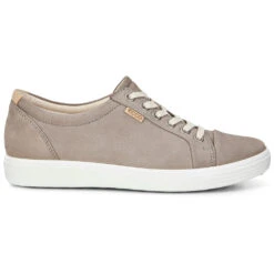Ecco Soft 7 Lace Grey Nubuck (Women's) -Comfortable Footwear Store Soft7 Gry 3