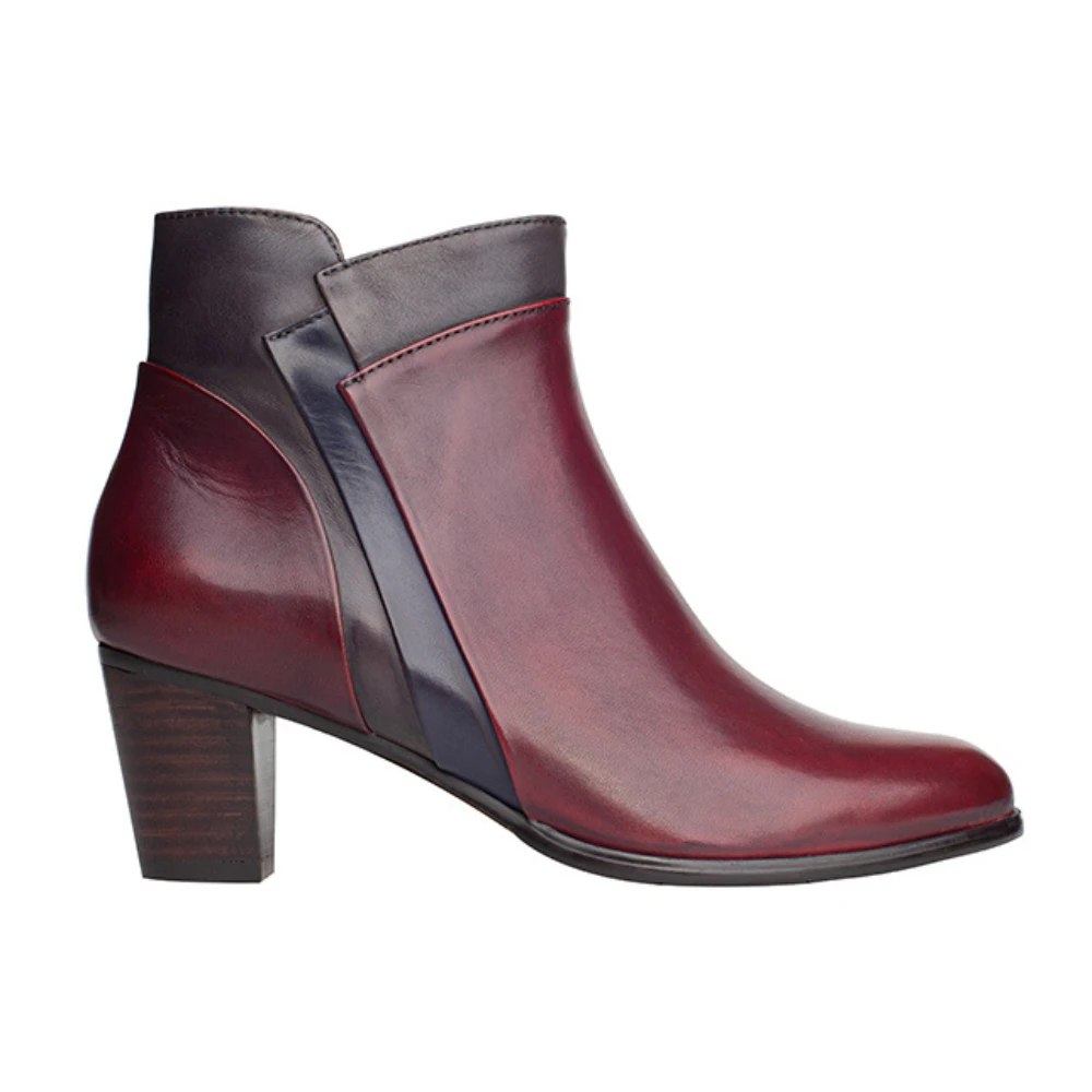 Regarde Le Ciel Sonia 137 Sangria/Melanzana/Muddy Glove Leather Bootie (Women's) 3 Regarde Le Ciel Sonia 137 Sangria/Melanzana/Muddy Glove Leather Bootie (Women's)