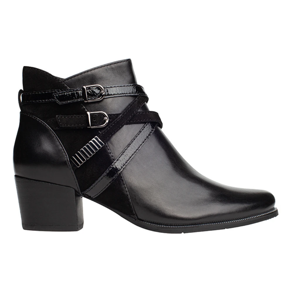 Regarde Le Ciel Isabel 120 Black Leather Bootie (Women's) 3 Regarde Le Ciel Isabel 120 Black Leather Bootie (Women's)