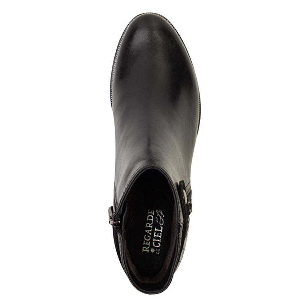 Regarde Le Ciel Isabel 118 Black Delice Leather Bootie (Women's) 4 Regarde Le Ciel Isabel 118 Black Delice Leather Bootie (Women's) - Image 2