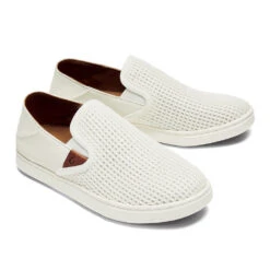 OluKai Pehuea Mesh Slip-On White (Women's) -Comfortable Footwear Store Wht 5 4afe3995 56a6 4c9f 8398 c0103619748e
