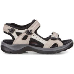 Ecco Yucatan Sandal Atmosphere/Ice Black (Women's) -Comfortable Footwear Store atmos 3