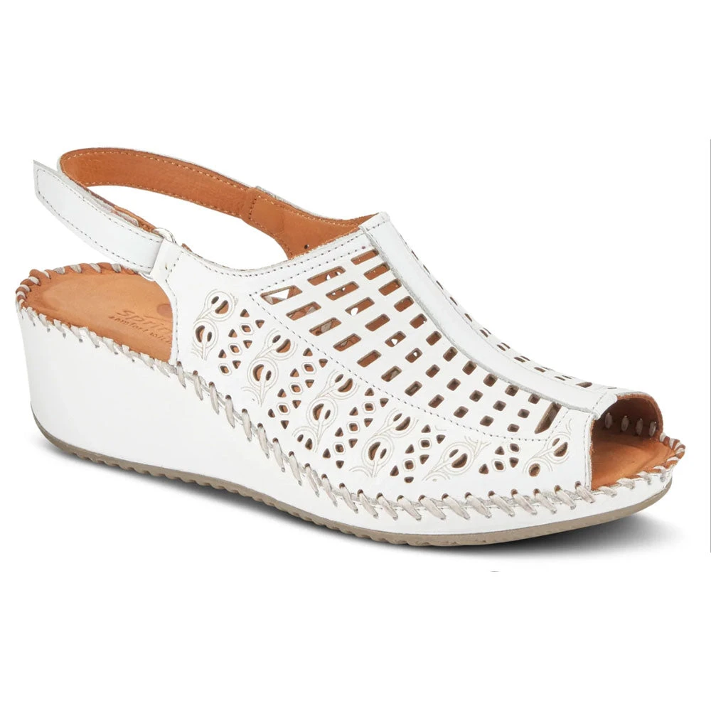 Spring Step Bohemianish Sandal White Leather (Women's) 3 Spring Step Bohemianish Sandal White Leather (Women's)