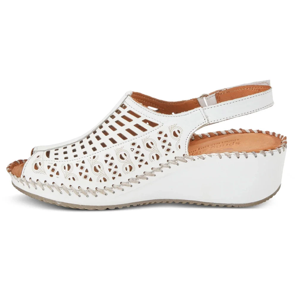 Spring Step Bohemianish Sandal White Leather (Women's) 4 Spring Step Bohemianish Sandal White Leather (Women's) - Image 2