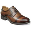 Florsheim Midtown Cap Toe Oxford Cognac Leather (Men's) -Comfortable Footwear Store cognac 1