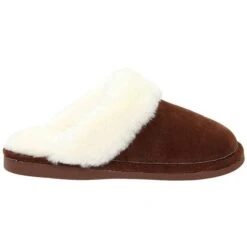 Old Friend Scuff Slipper Dark Brown Sheepskin (Women's) -Comfortable Footwear Store pic4 08c60828 0b6c 4420 bace 17d5ad481c12