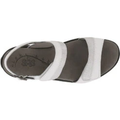 SAS Nudu Sandal White Leather (Women's) -Comfortable Footwear Store white 6 cd3bf8ce d729 4cc4 89af d14620412f95